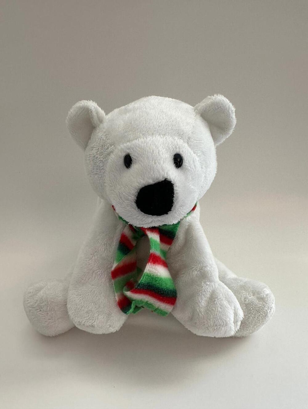 Ty Pluffies “Alps” the Polar Bear - No Hang Tag (10 inch)